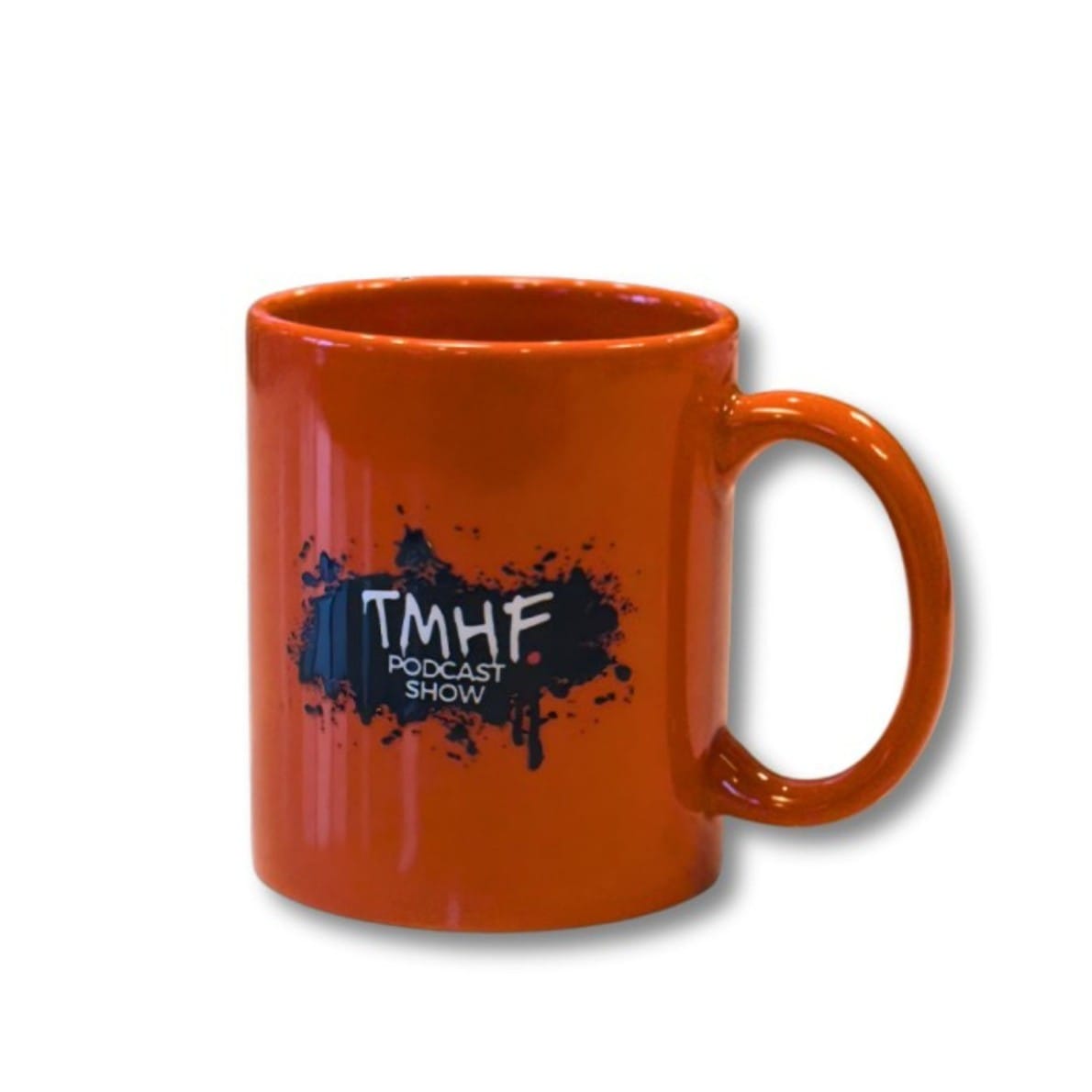 TMHF — Orange W/Black Splatter Logo Mug (11oz)