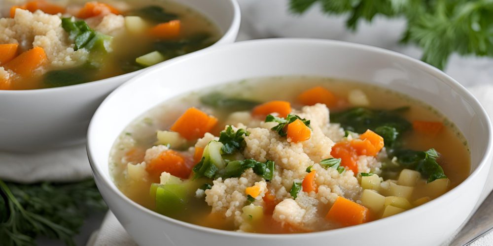 chicken vegetable soup with quinoa