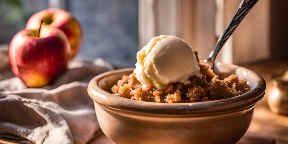 warm apple crisp